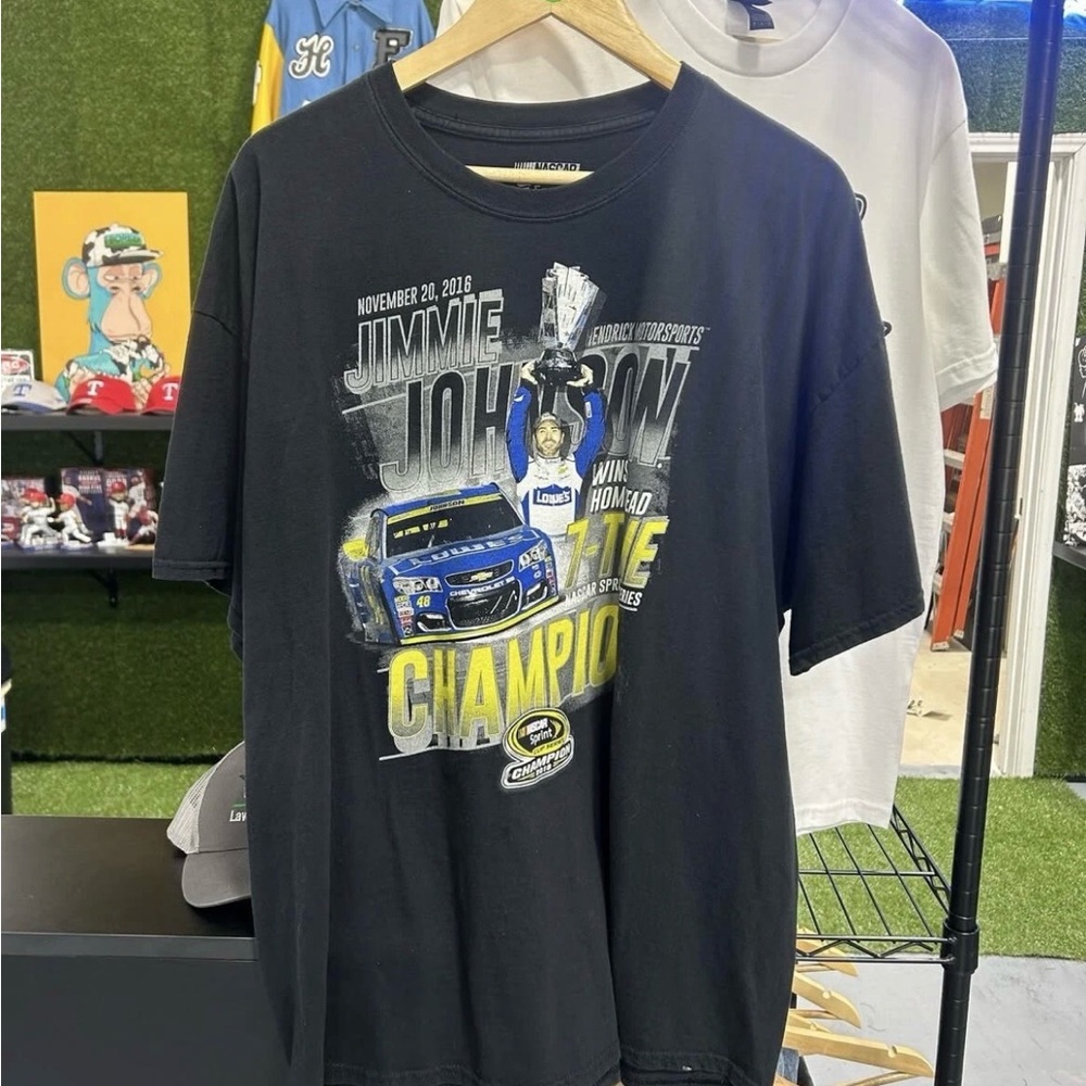 Nascar Black Champion Short Sleeve Tee